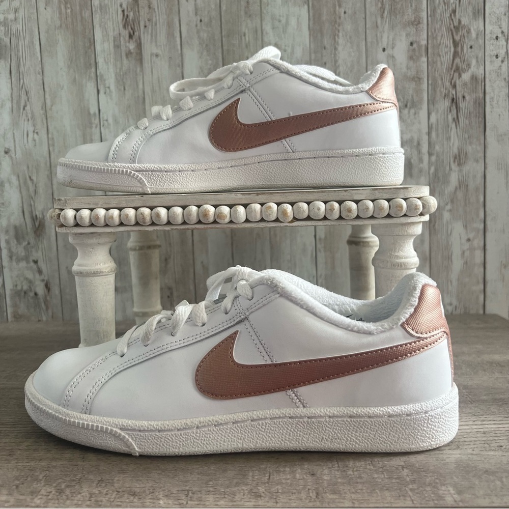 Nike Court Royale Women's White and Bronze Low Top Sneakers 7